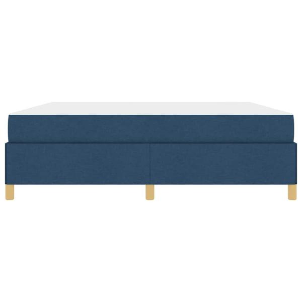 Boxspringbett Sonstiges Blau und Weiß 180 x 200 cm Stoff