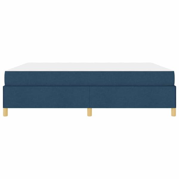 Boxspringbett Sonstiges Blau und Weiß 180 x 200 cm Stoff