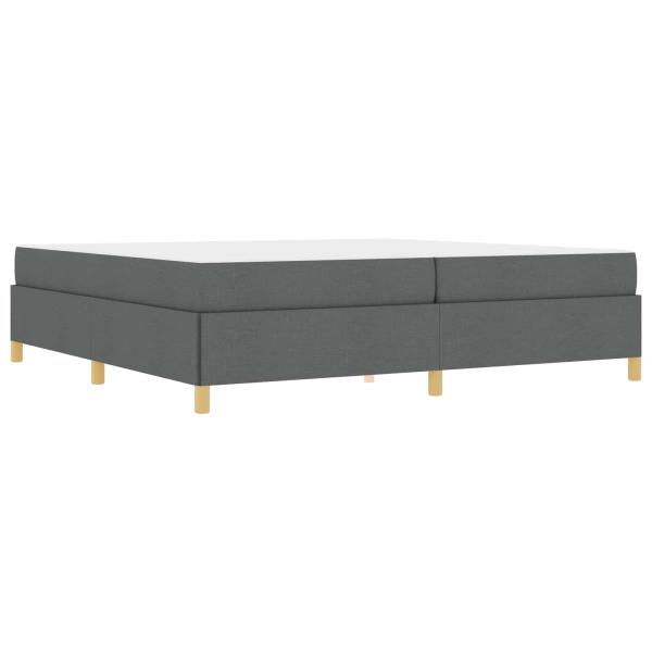 Boxspringbett Sonstiges Dunkelgrau 200 x 200 cm Stoff