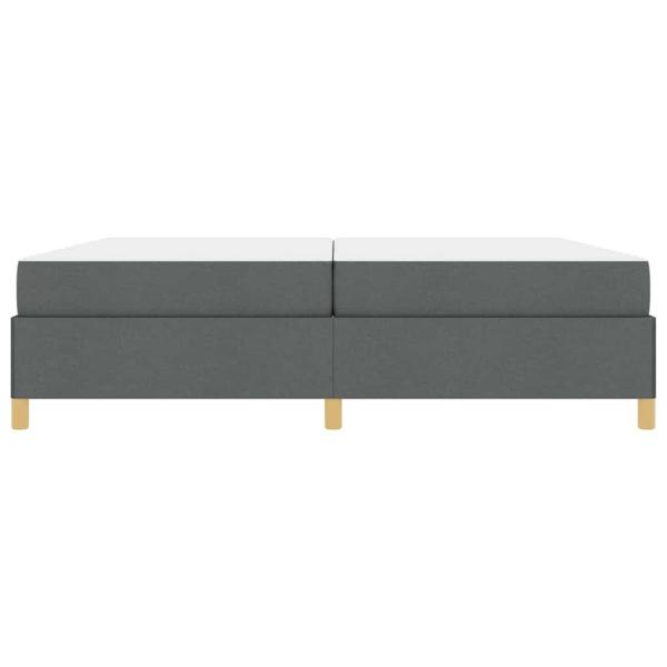 Boxspringbett Sonstiges Dunkelgrau 200 x 200 cm Stoff