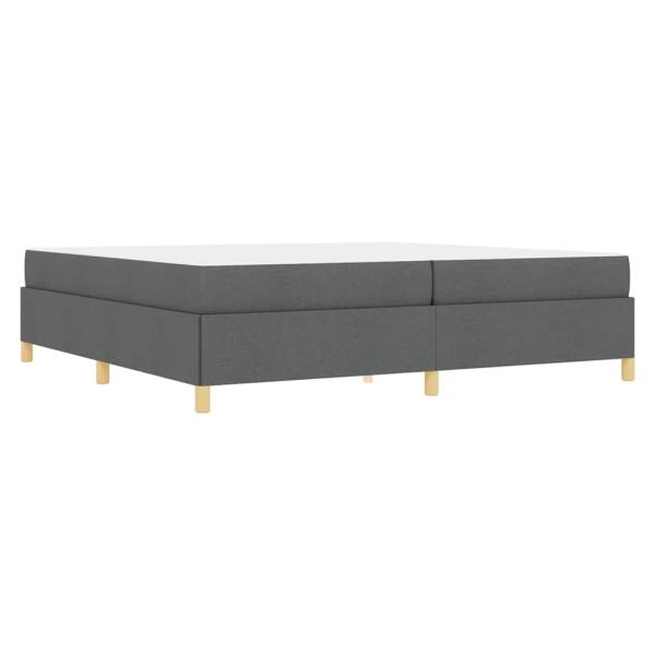 Boxspringbett Sonstiges Dunkelgrau 200 x 200 cm Stoff