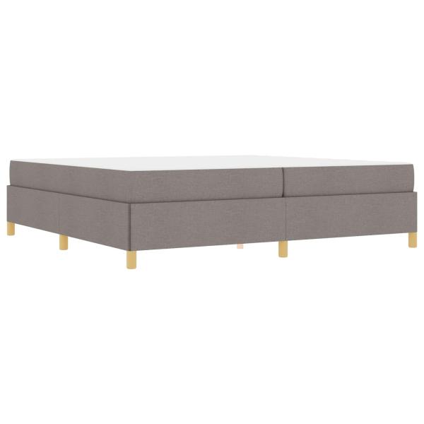 Bettrahmen Taupe 200 x 200 cm Stoff