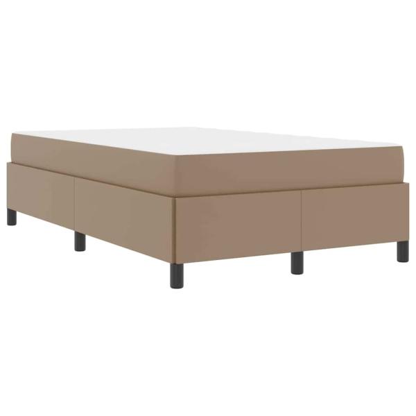 Bettgestell mit Matratze Cappuccino 120 x 190 cm Kunstleder