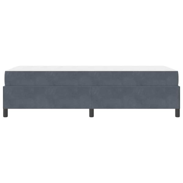Bettgestell Sonstiges Weiß und Hellgrau 90 x 200 cm Samt
