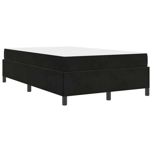 Bettgestell Sonstiges Schwarz und Weiß 120 x 190 cm Samt