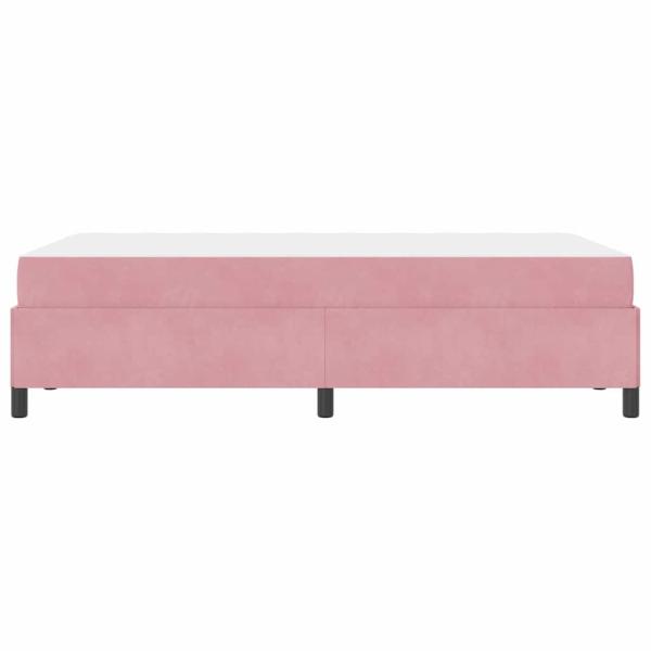 Bettgestell Sonstiges Rosa und Weiß 120 x 200 cm Samt