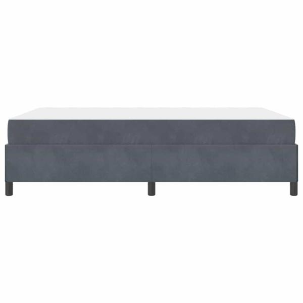 Bettgestell Sonstiges Weiß und Hellgrau 140 x 190 cm Samt