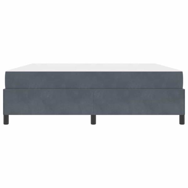 Bettgestell Sonstiges Weiß und Hellgrau 180 x 200 cm Samt