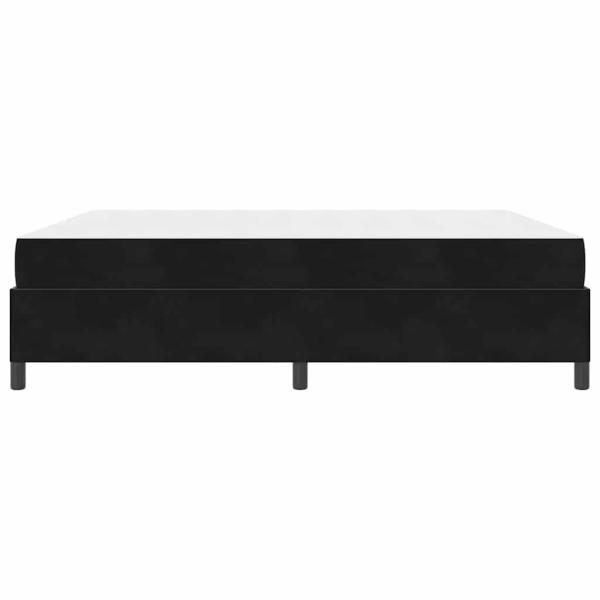 Bettgestell Schwarz und Weiß und Schwarz 180 x 200 cm Samt