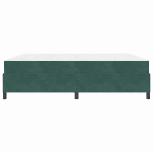 Bettgestell Sonstiges Dunkelgrün und Weiß 180 x 200 cm Samt