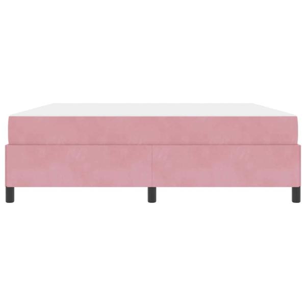 Bettgestell Sonstiges Rosa und Weiß 180 x 200 cm Samt