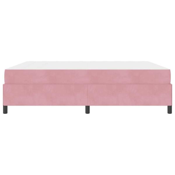 Bettgestell Sonstiges Rosa und Weiß 180 x 200 cm Samt