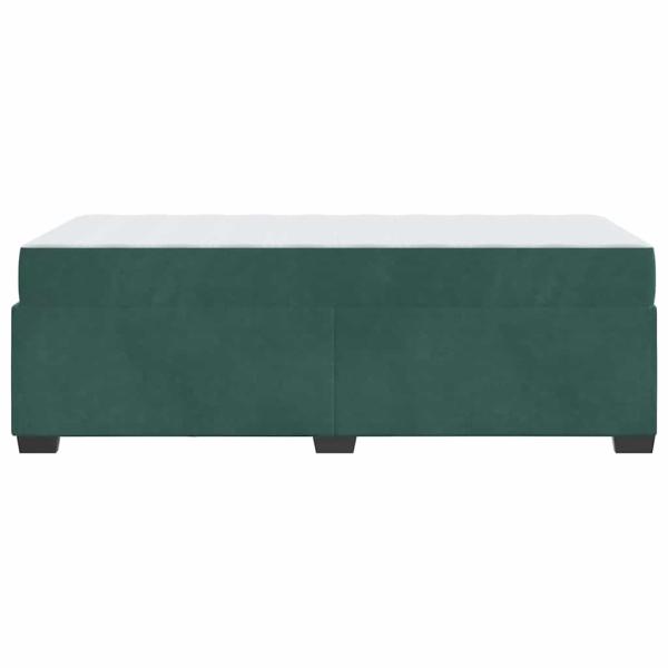 Bettgestell mit Matratze Sonstiges Dunkelgrün 90 x 190 cm Samt