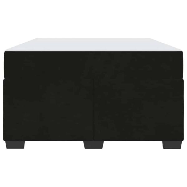 Bettgestell mit Matratze Sonstiges Schwarz 120 x 190 cm Samt