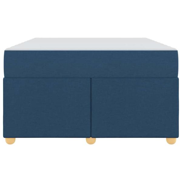 Bettgestell mit Matratze Sonstiges Blau 120 x 200 cm Stoff
