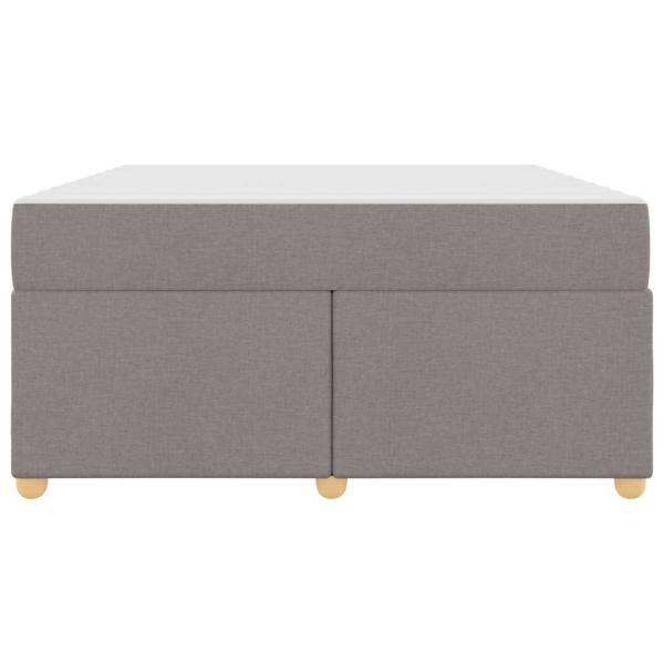 Bettgestell mit Matratze Sonstiges Taupe 140 x 200 cm Stoff