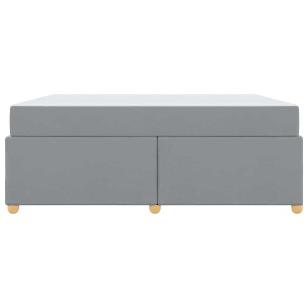Bettgestell mit Matratze Sonstiges Hellgrau 180 x 200 cm Stoff