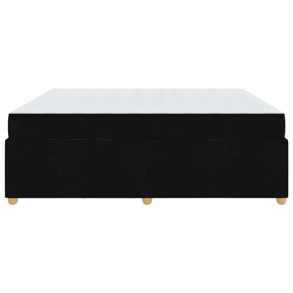 Bettgestell mit Matratze Sonstiges Schwarz 180 x 200 cm Stoff
