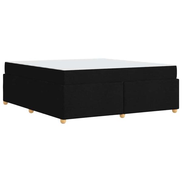 Bettgestell mit Matratze Sonstiges Schwarz 180 x 200 cm Stoff