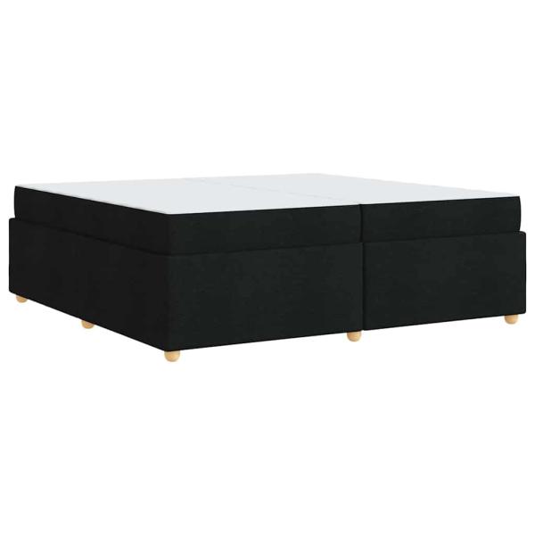 Bettgestell mit Matratze Sonstiges Schwarz 200 x 200 cm Stoff