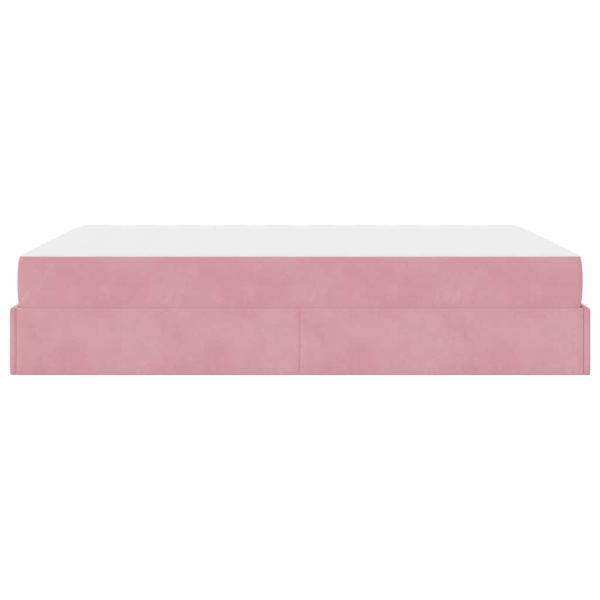 Bettgestell Sonstiges Rosa 140 x 200 cm Samt