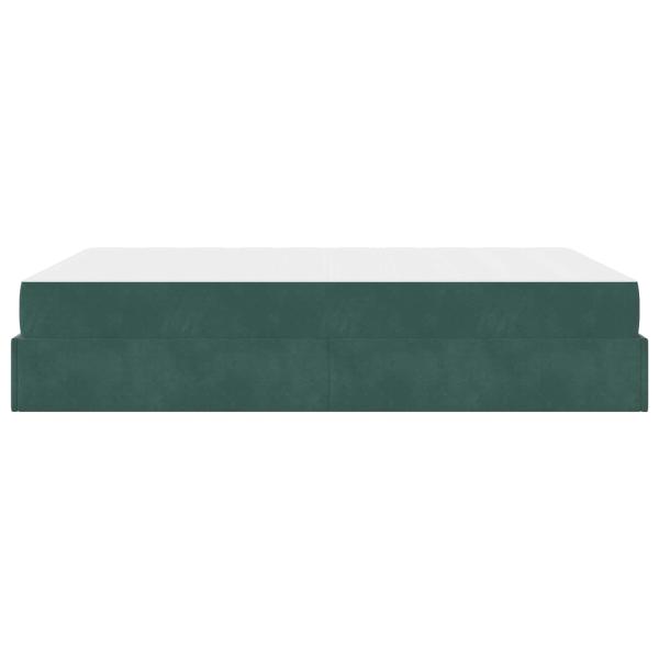 Bettgestell Sonstiges Dunkelgrün 160 x 200 cm Samt