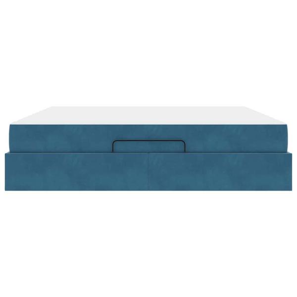 Bettgestell Sonstiges Blau 180 x 200 cm Samt