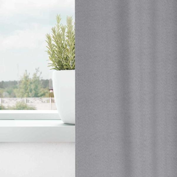 Verdunkelungsvorhänge 2 pcs Hellgrau 175 x 140 cm Polyester