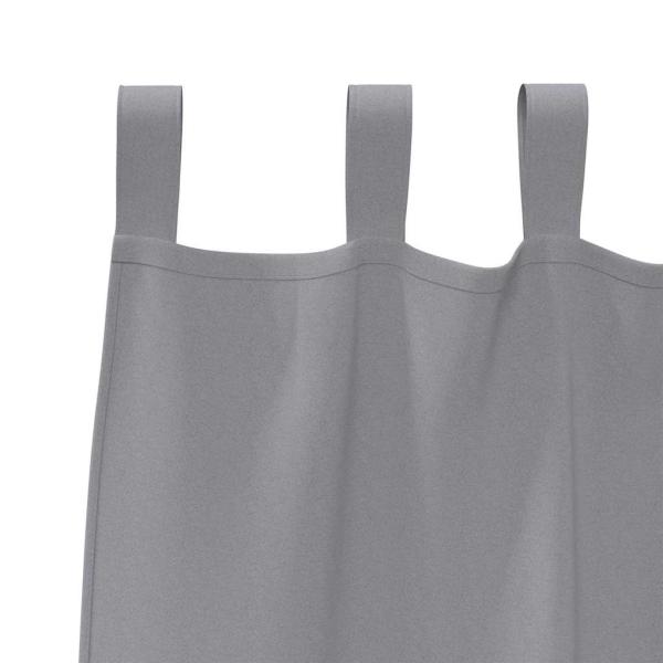 Verdunkelungsvorhänge 2 pcs Hellgrau 175 x 140 cm Polyester