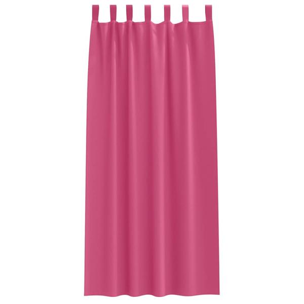 Verdunkelungsvorhänge 2 pcs Rosa 225 x 140 cm Polyester