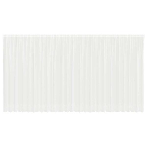 Spitzenvorhang mit Vorhängen Weiß 750 x 220 cm Polyester