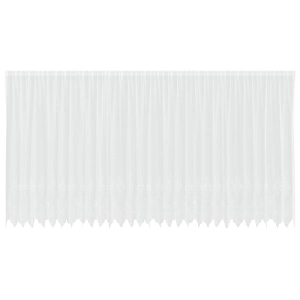 Spitzenvorhang mit Vorhängen Weiß 750 x 240 cm Polyester