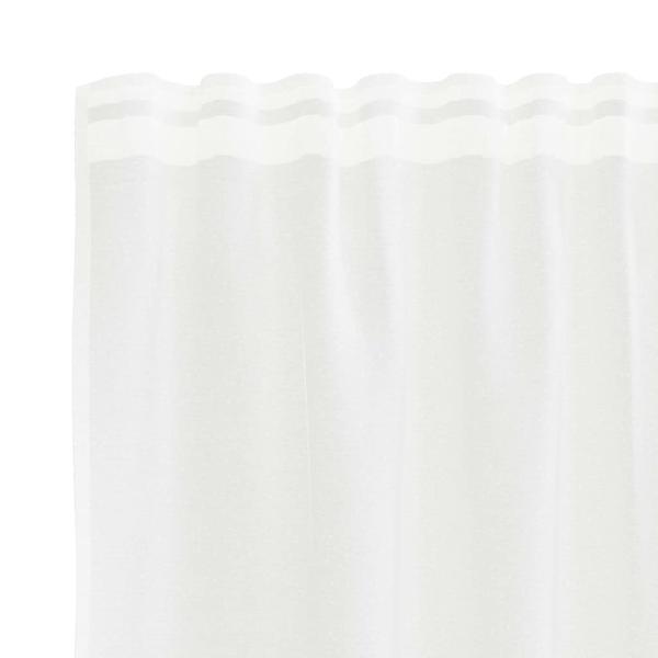 Spitzenvorhang mit Vorhängen Weiß 750 x 300 cm Polyester