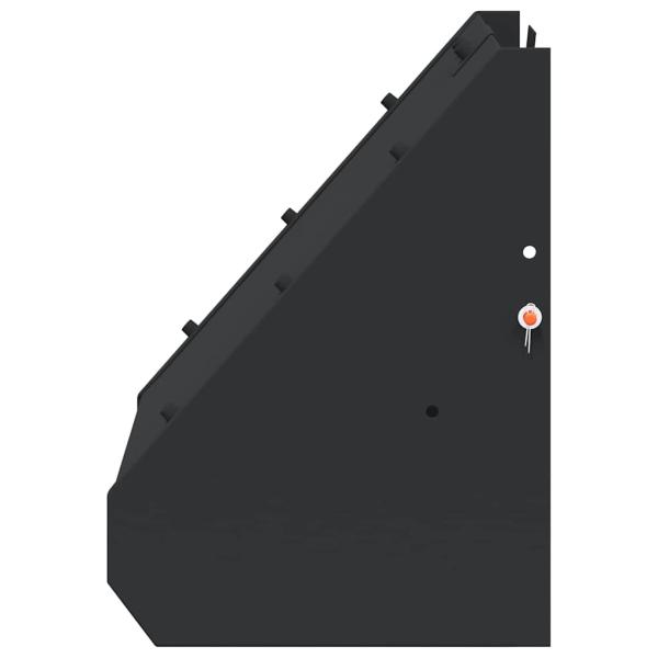 ARDEBO.de - Kugelfang Schwarz 31 x 23 x 31.5 cm Stahl