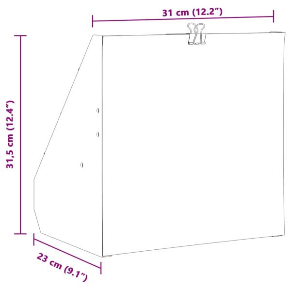 Kugelfang Schwarz 31 x 23 x 31.5 cm Stahl