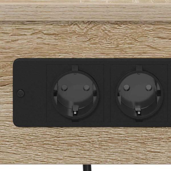 Nachttisch mit Regal Sonoma Eiche 41 x 31 x 76 cm Holzwerkstoff