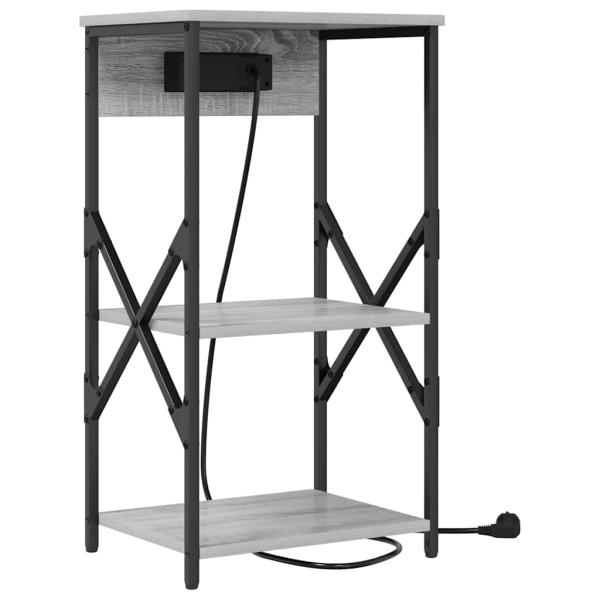 Nachttische 2 pcs Grau Sonoma 41 x 31 x 76 cm Holzwerkstoff