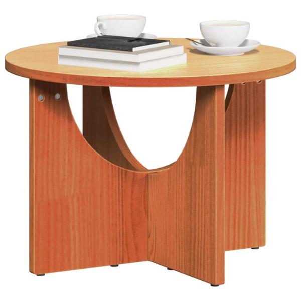 Couchtisch Braun 50 x 50 x 35 cm Massivkiefer