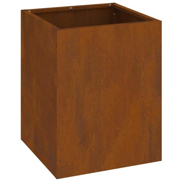 Gartenblumentopf Rostig 50 x 32 x 40 cm Cortenstahl