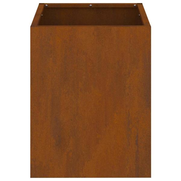 Gartenblumentopf Rostig 50 x 32 x 40 cm Cortenstahl