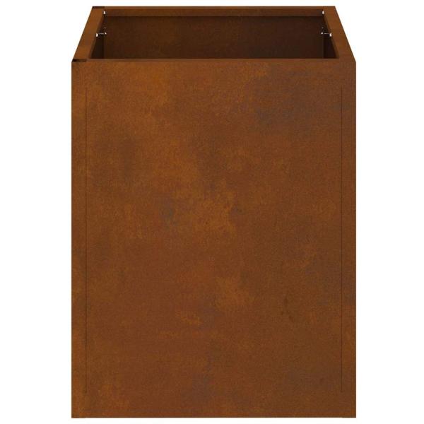 Gartenblumentopf Rostig 50 x 32 x 40 cm Cortenstahl