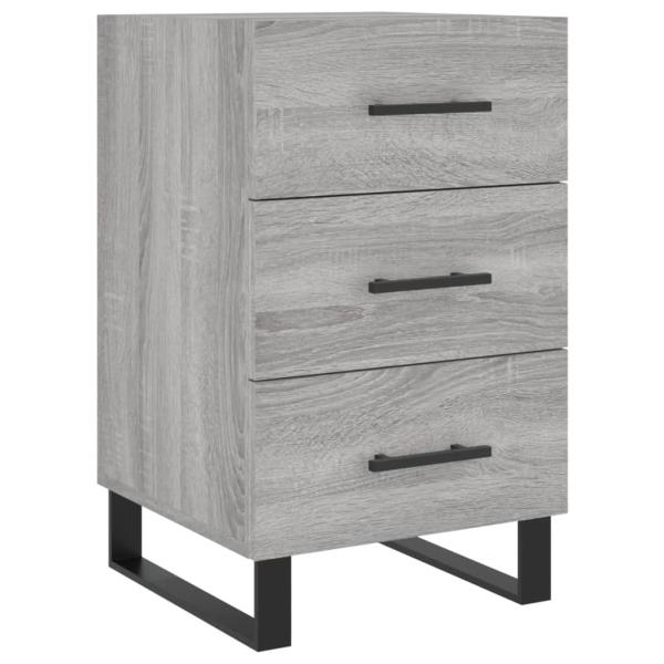 Nachttisch Grau Sonoma 40x40x66 cm Holzwerkstoff