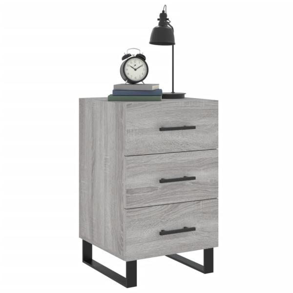 Nachttisch Grau Sonoma 40x40x66 cm Holzwerkstoff