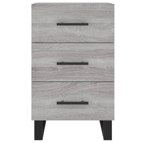 Nachttisch Grau Sonoma 40x40x66 cm Holzwerkstoff