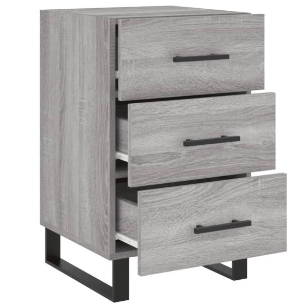 Nachttisch Grau Sonoma 40x40x66 cm Holzwerkstoff