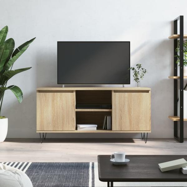 ARDEBO.de - TV-Schrank Sonoma-Eiche 104x35x50 cm Holzwerkstoff