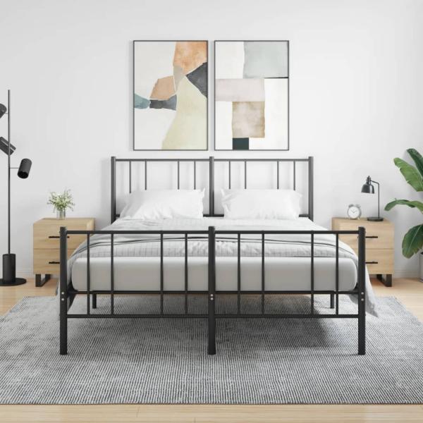 ARDEBO.de - Nachttische 2 Stk. Sonoma-Eiche 40x35x47,5 cm Holzwerkstoff