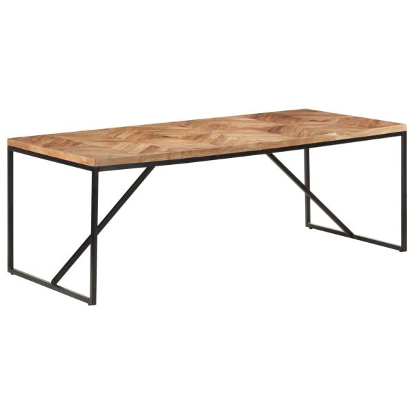 ARDEBO.de - Esstisch 200x90x76 cm Massivholz Akazie und Mango