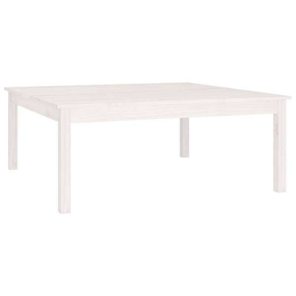 Couchtisch Weiß 100x100x40 cm Massivholz Kiefer