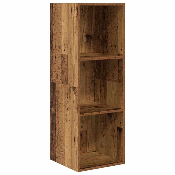 TV-Schrank Set mit Regal mit Speicher 3 pcs Altholz Holzwerkstoff